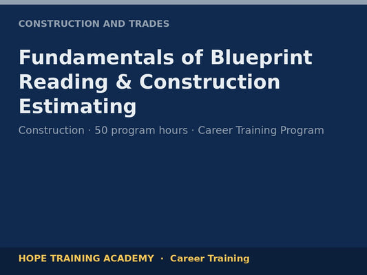 Fundamentals of Blueprint Reading & Construction Estimating
