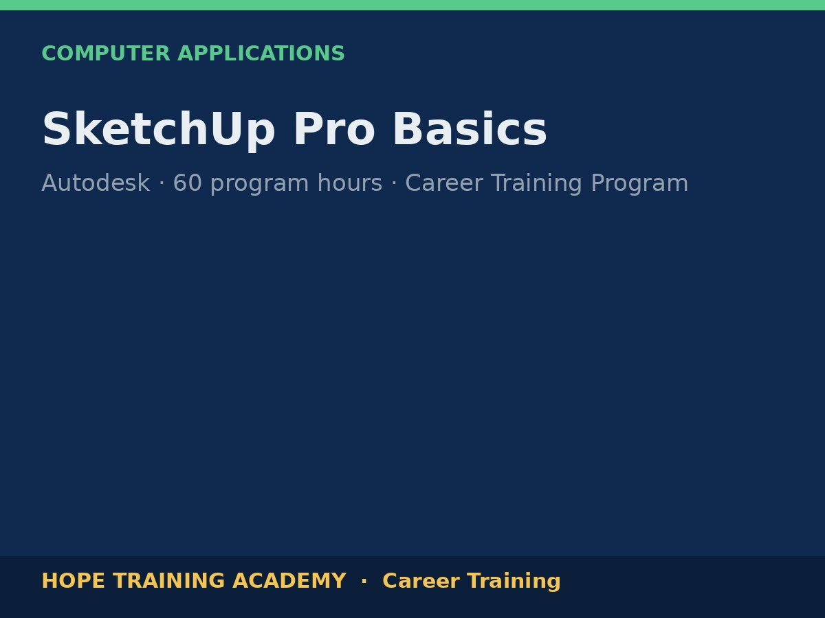 SketchUp Pro Basics