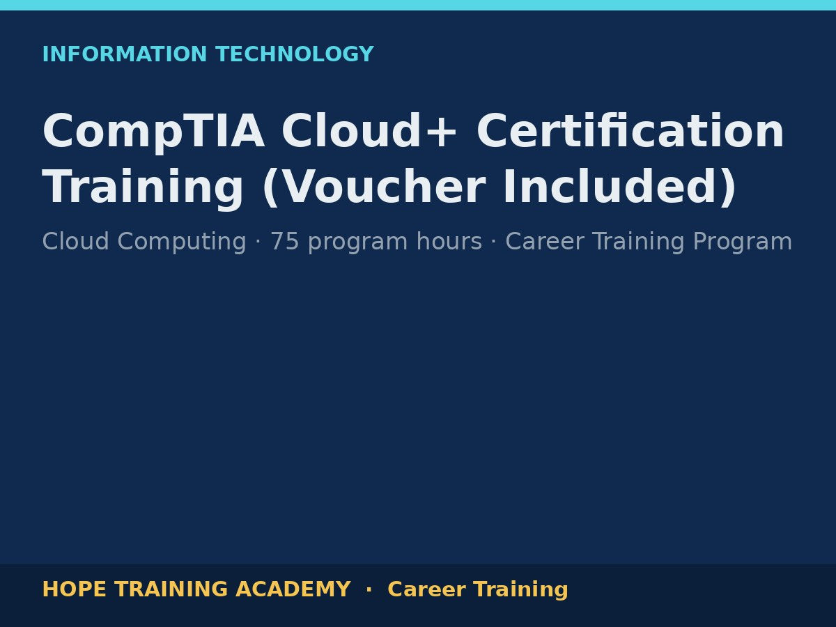 CompTIA Cloud+ Certification Training (Voucher Included)