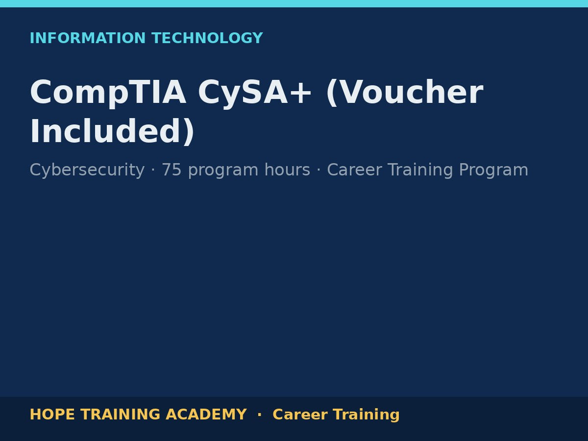 CompTIA CySA+ (Voucher Included)