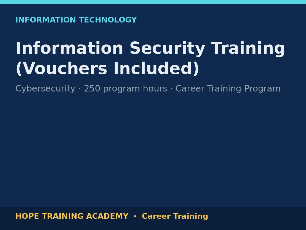 Information Security Training (Vouchers Included)