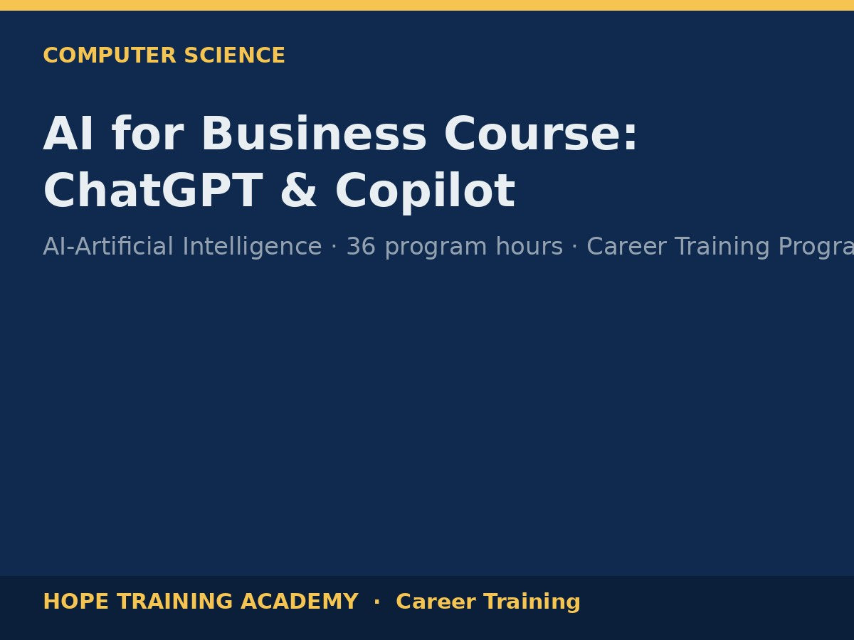 AI for Business Course: ChatGPT & Copilot