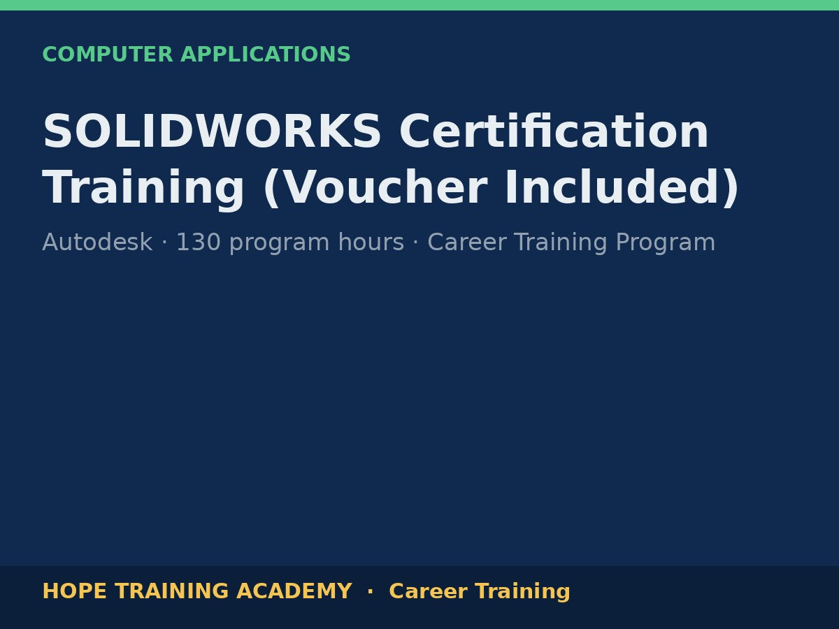 SOLIDWORKS Certification Training (Voucher Included)