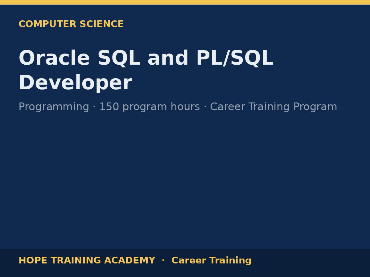 Oracle SQL and PL/SQL Developer