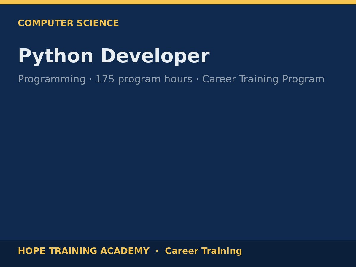 Python Developer