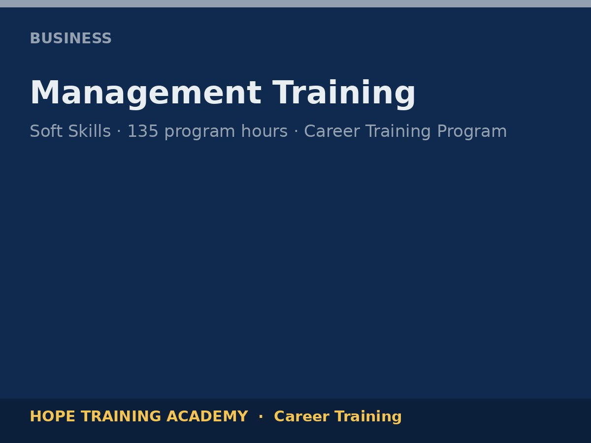 Management Training