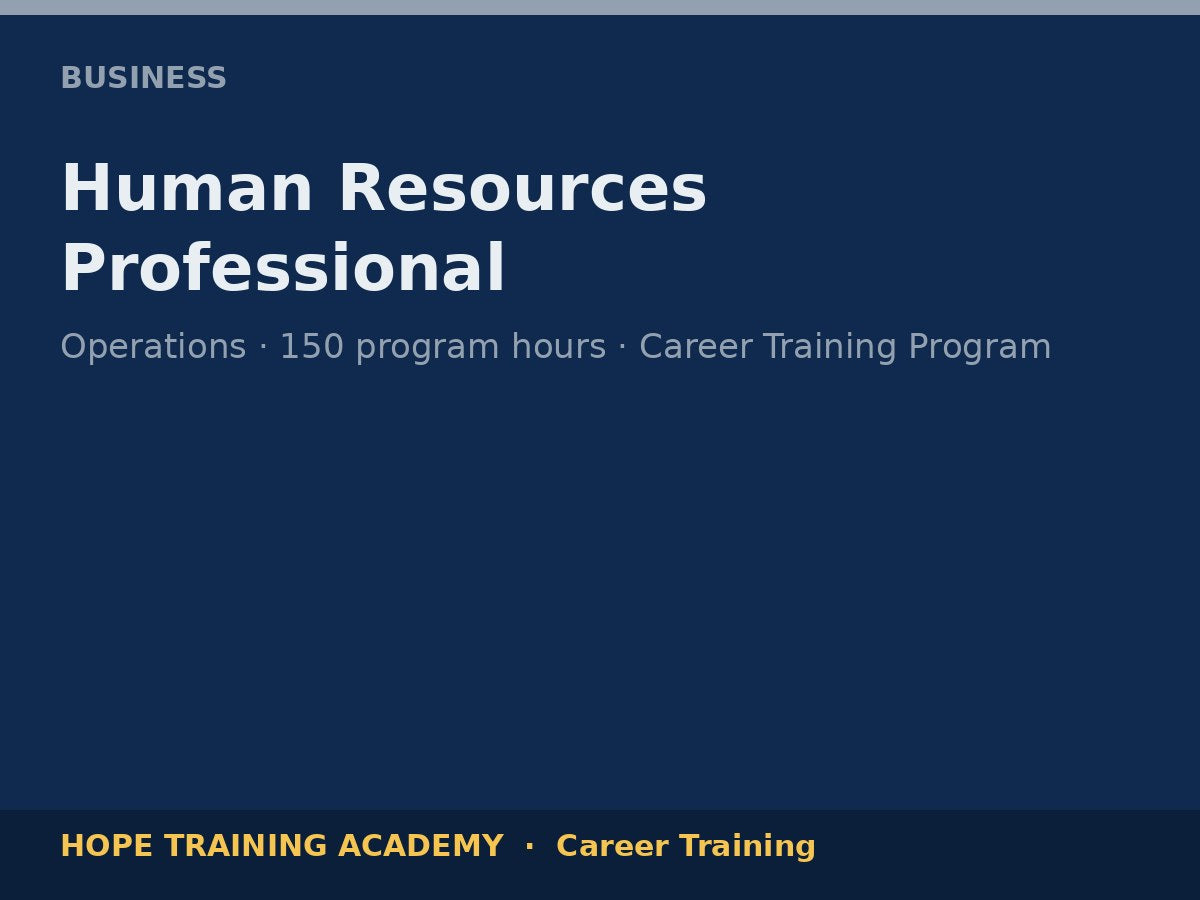 Human Resources Professional