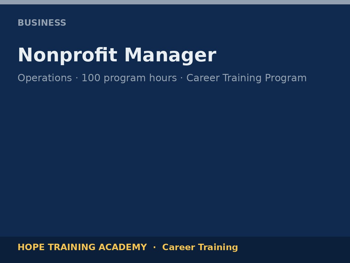 Nonprofit Manager