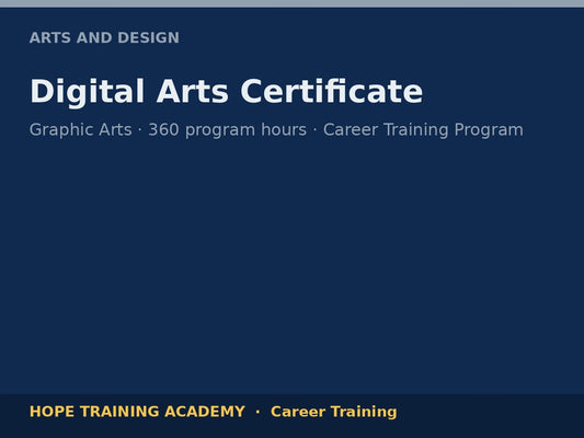 Digital Arts Certificate