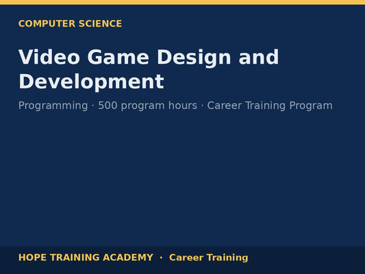 Video Game Design and Development