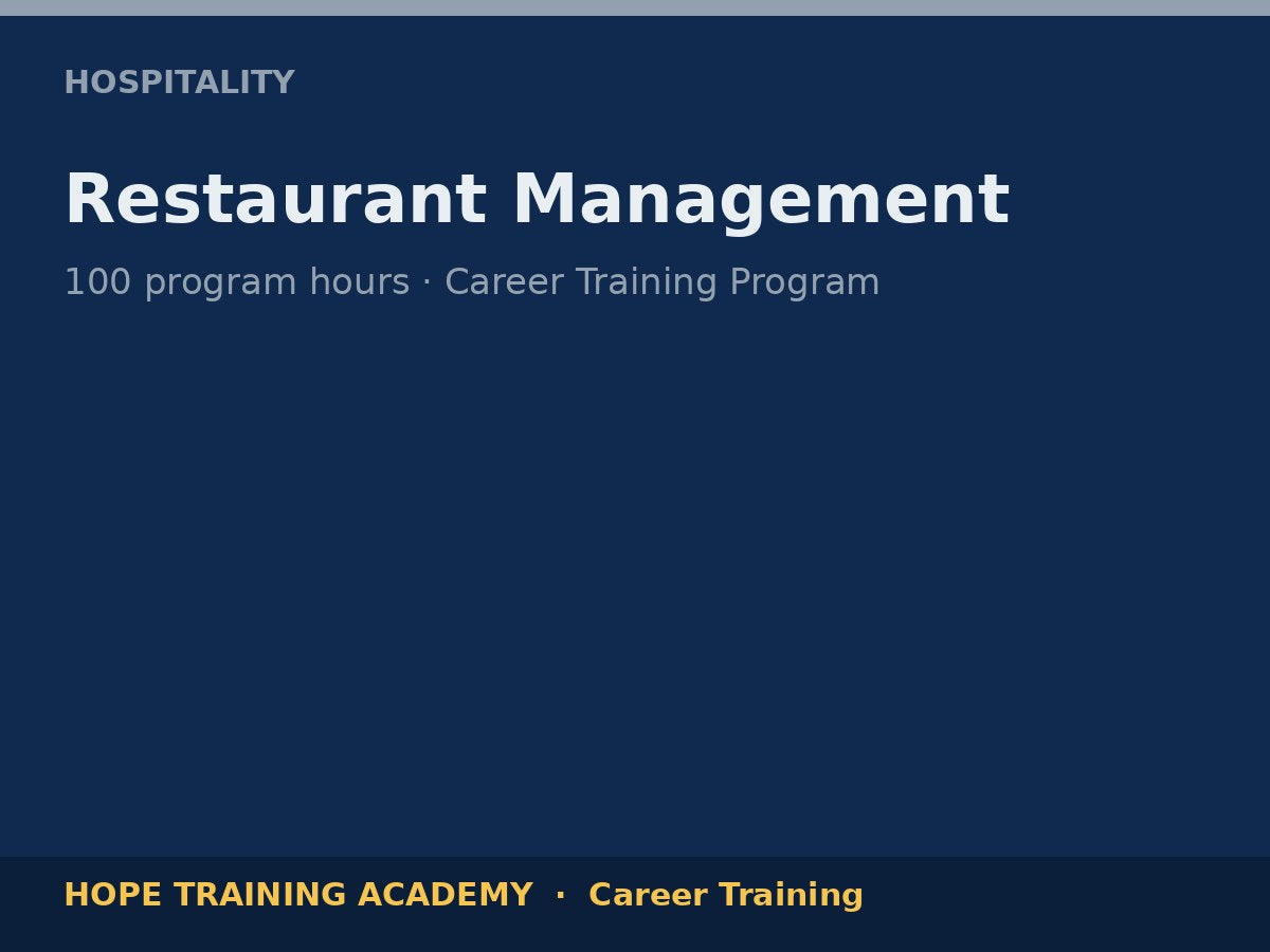 Restaurant Management
