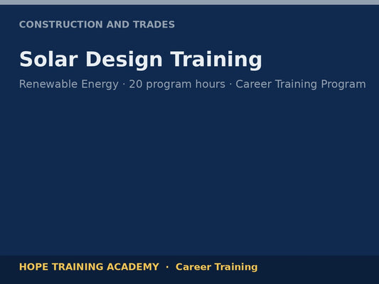 Solar Design Training