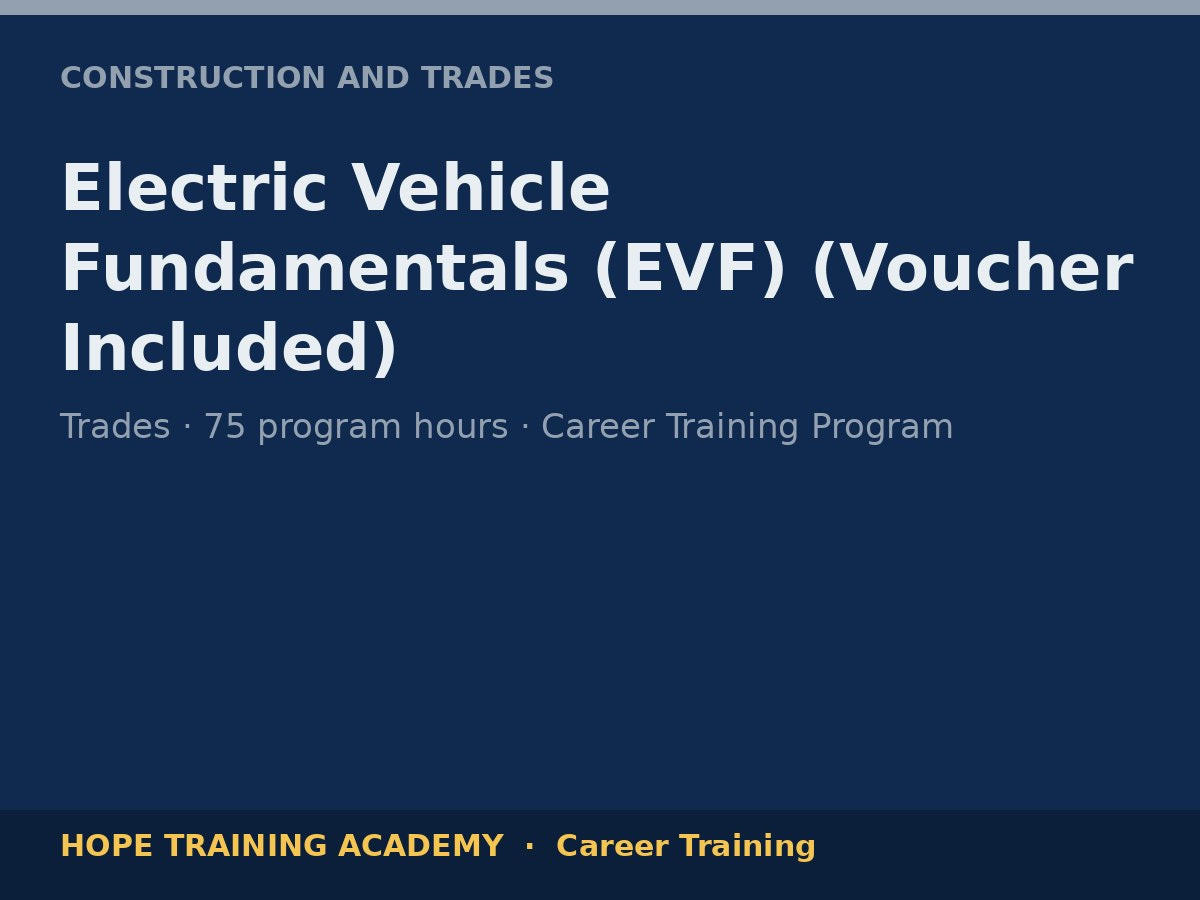 Electric Vehicle Fundamentals (EVF) (Voucher Included)