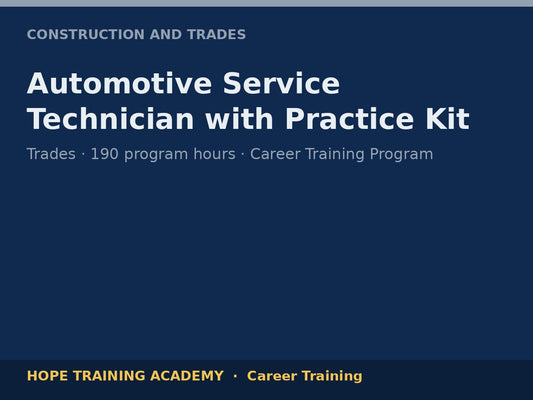 Automotive Service Technician with Practice Kit
