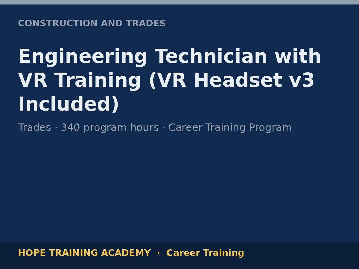 Engineering Technician with VR Training (VR Headset v3 Included)