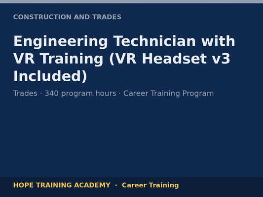 Engineering Technician with VR Training (VR Headset v3 Included)
