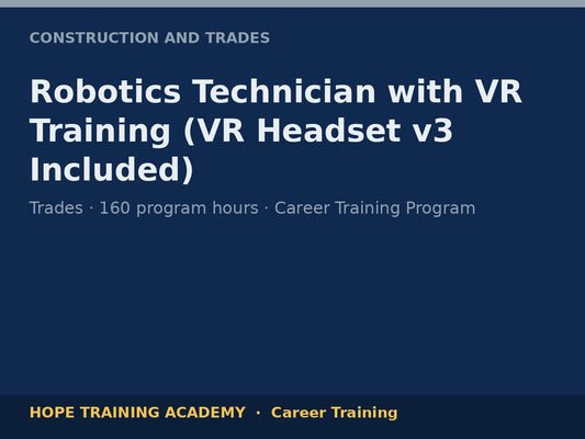 Robotics Technician with VR Training (VR Headset v3 Included)