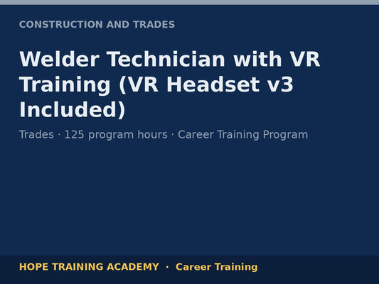 Welder Technician with VR Training (VR Headset v3 Included)