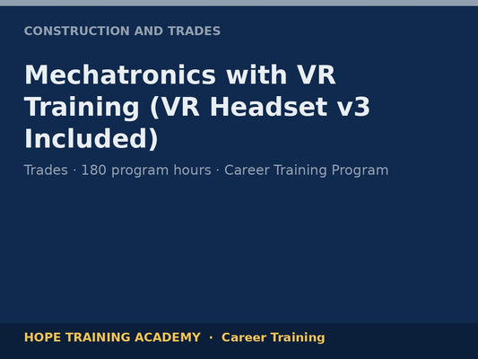 Mechatronics with VR Training (VR Headset v3 Included)