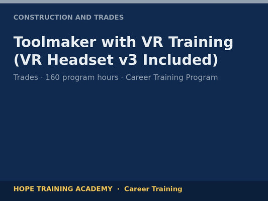 Toolmaker with VR Training (VR Headset v3 Included)