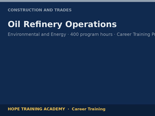 Oil Refinery Operations
