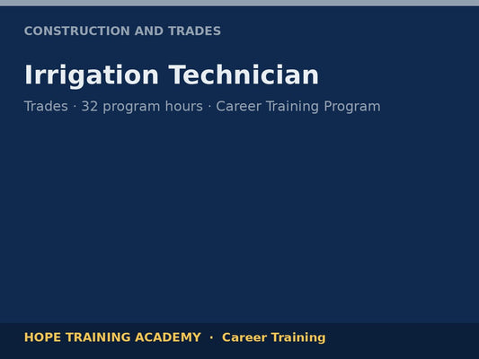 Irrigation Technician