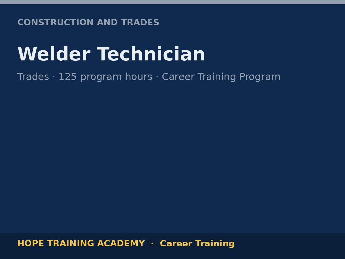 Welder Technician