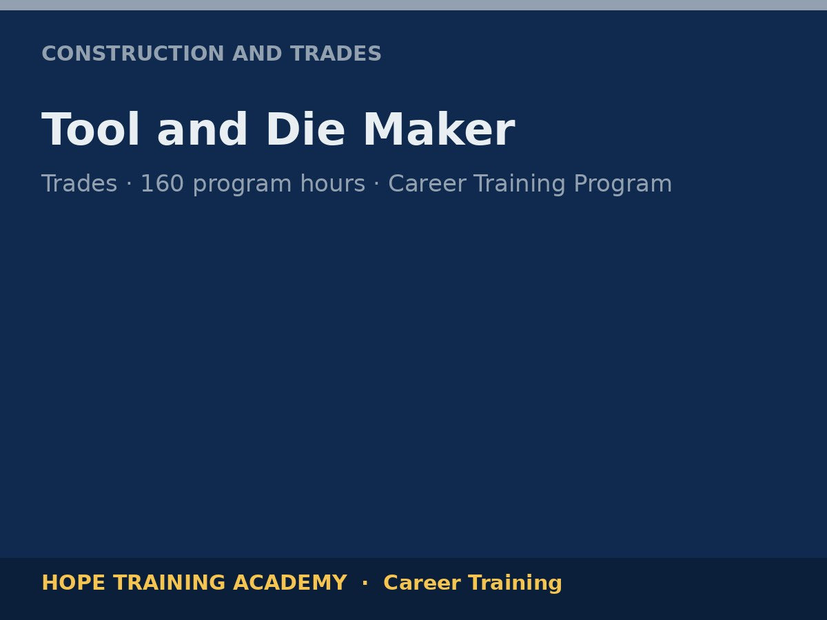 Tool and Die Maker