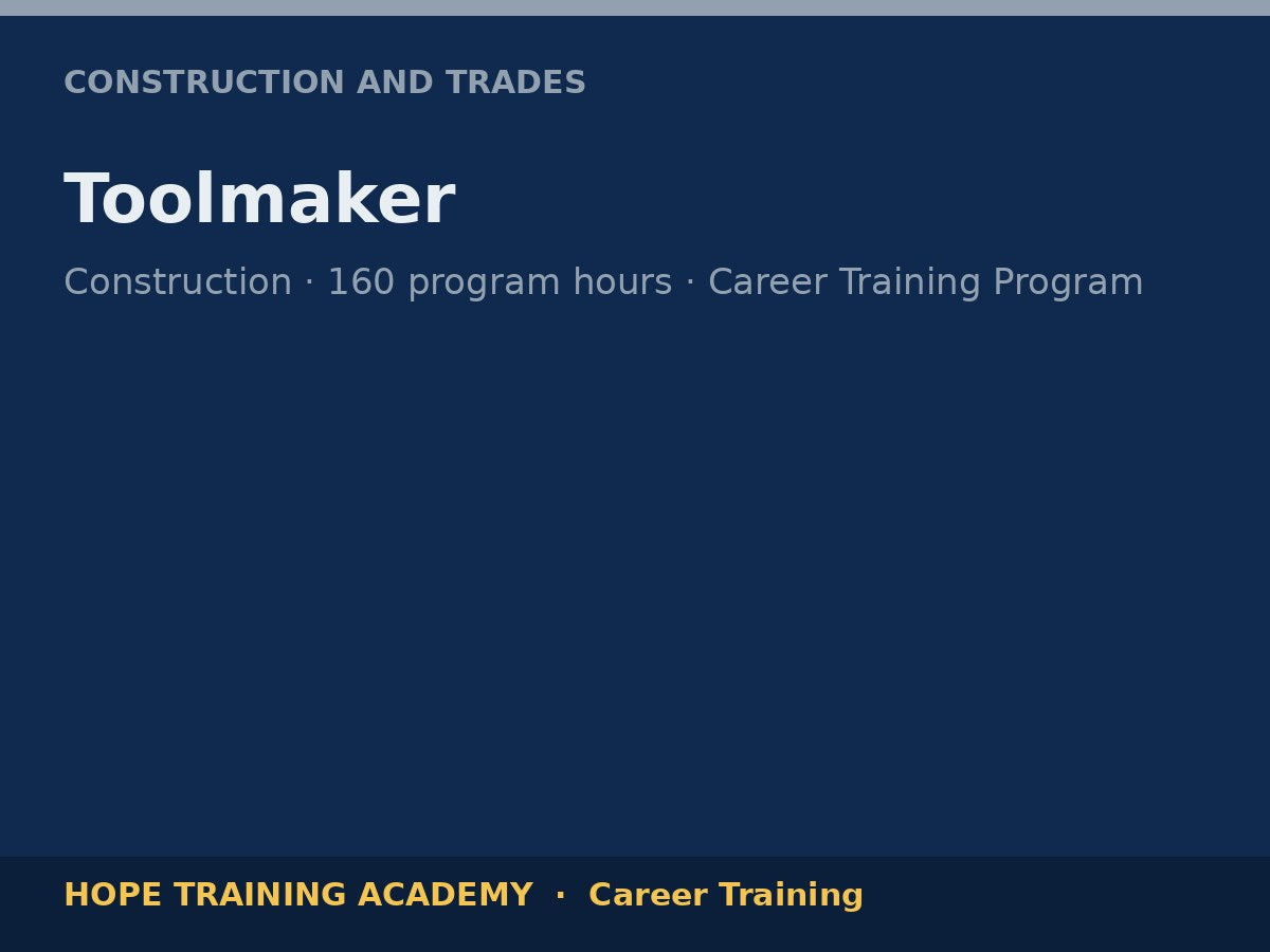 Toolmaker