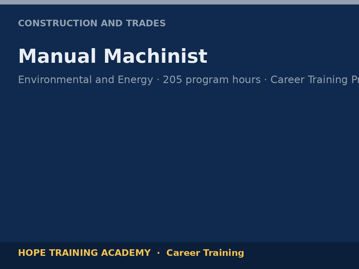 Manual Machinist