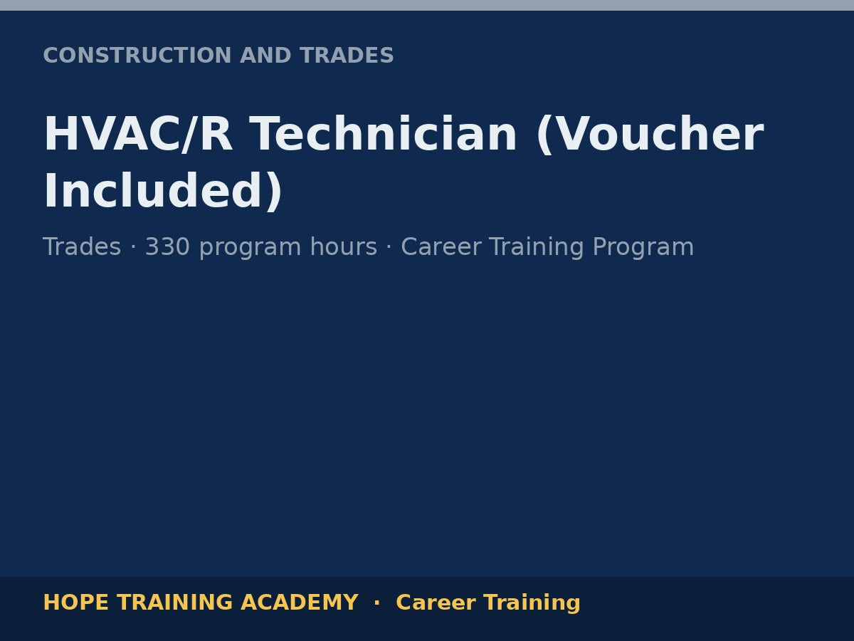 HVAC/R Technician (Voucher Included)