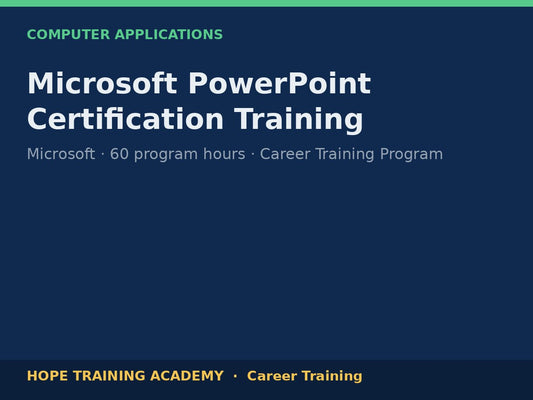 Microsoft PowerPoint Certification Training