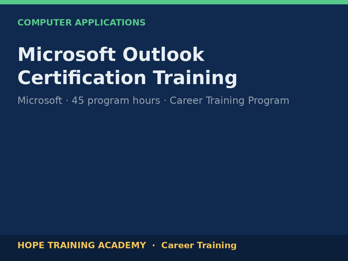 Microsoft Outlook Certification Training