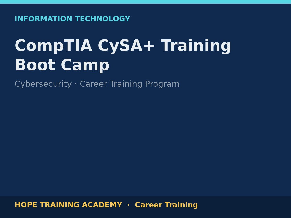 CompTIA CySA+ Training Boot Camp