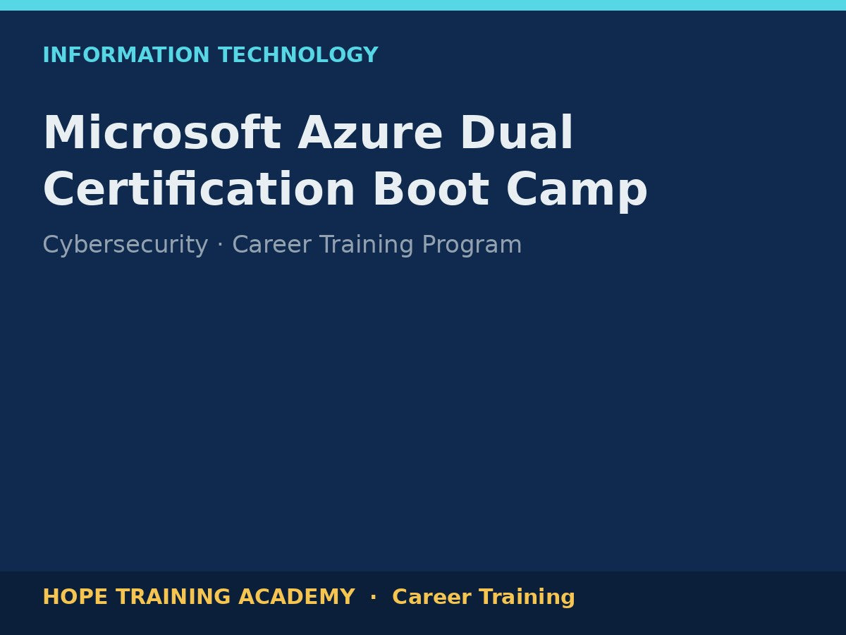 Microsoft Azure Dual Certification Boot Camp
