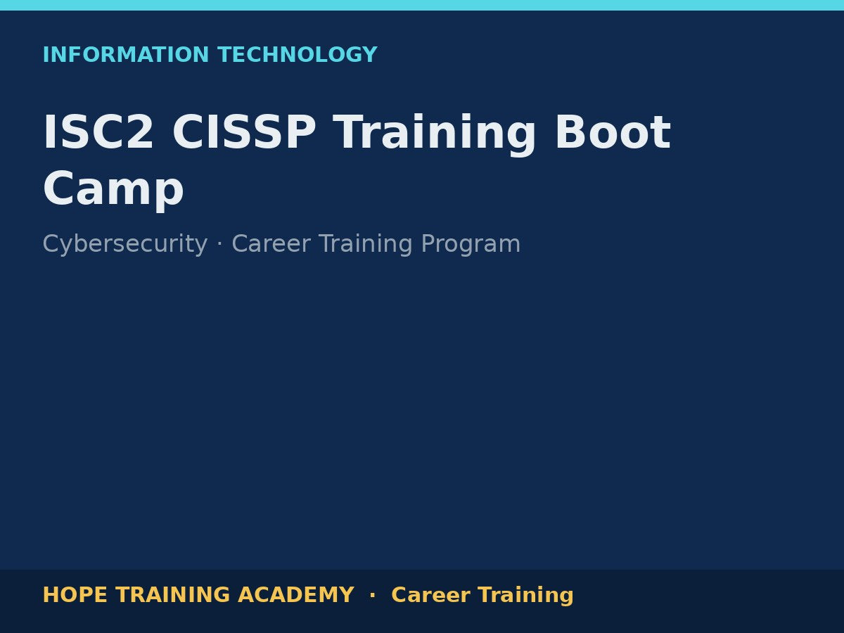 ISC2 CISSP Training Boot Camp