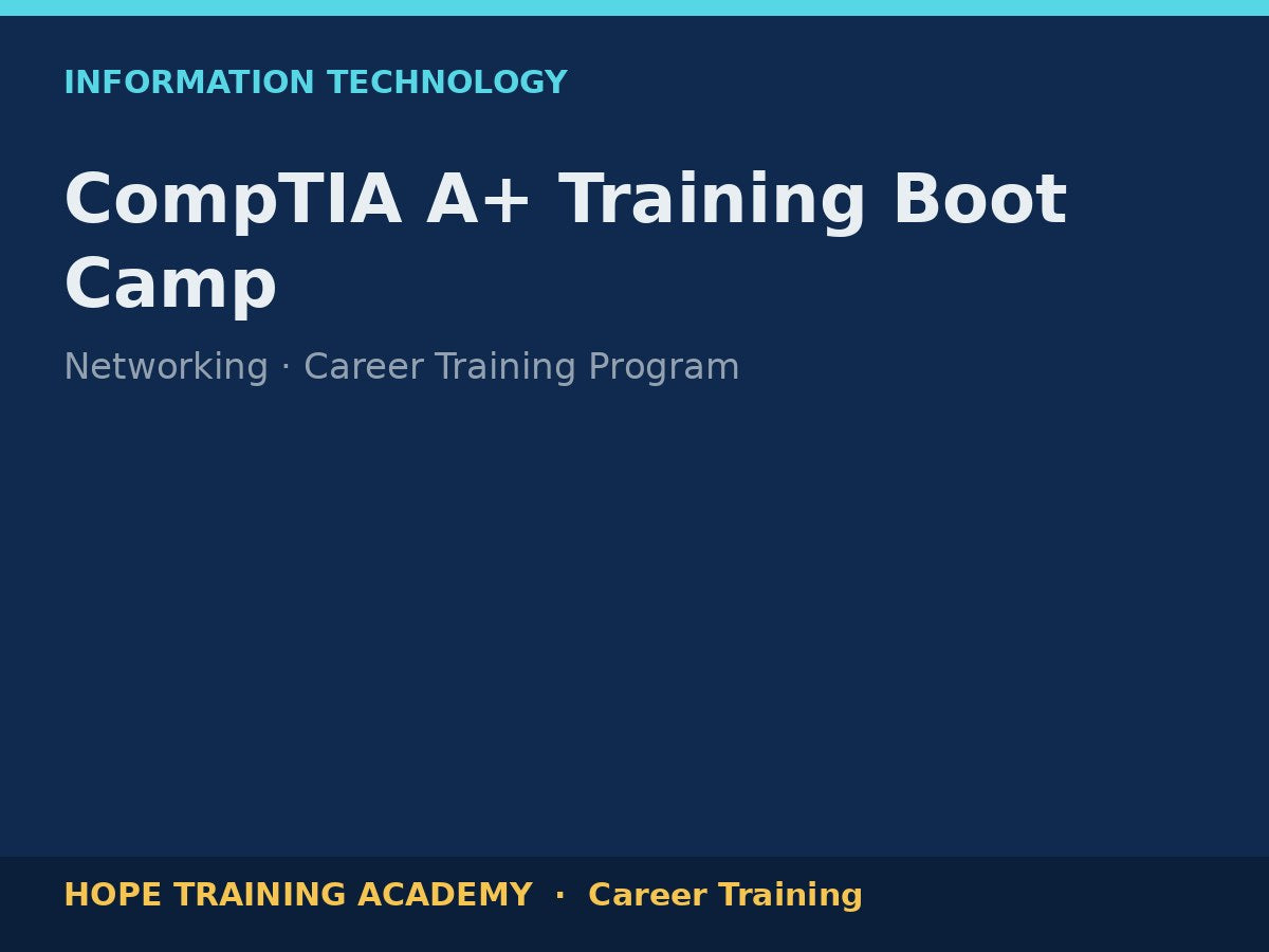 CompTIA A+ Training Boot Camp