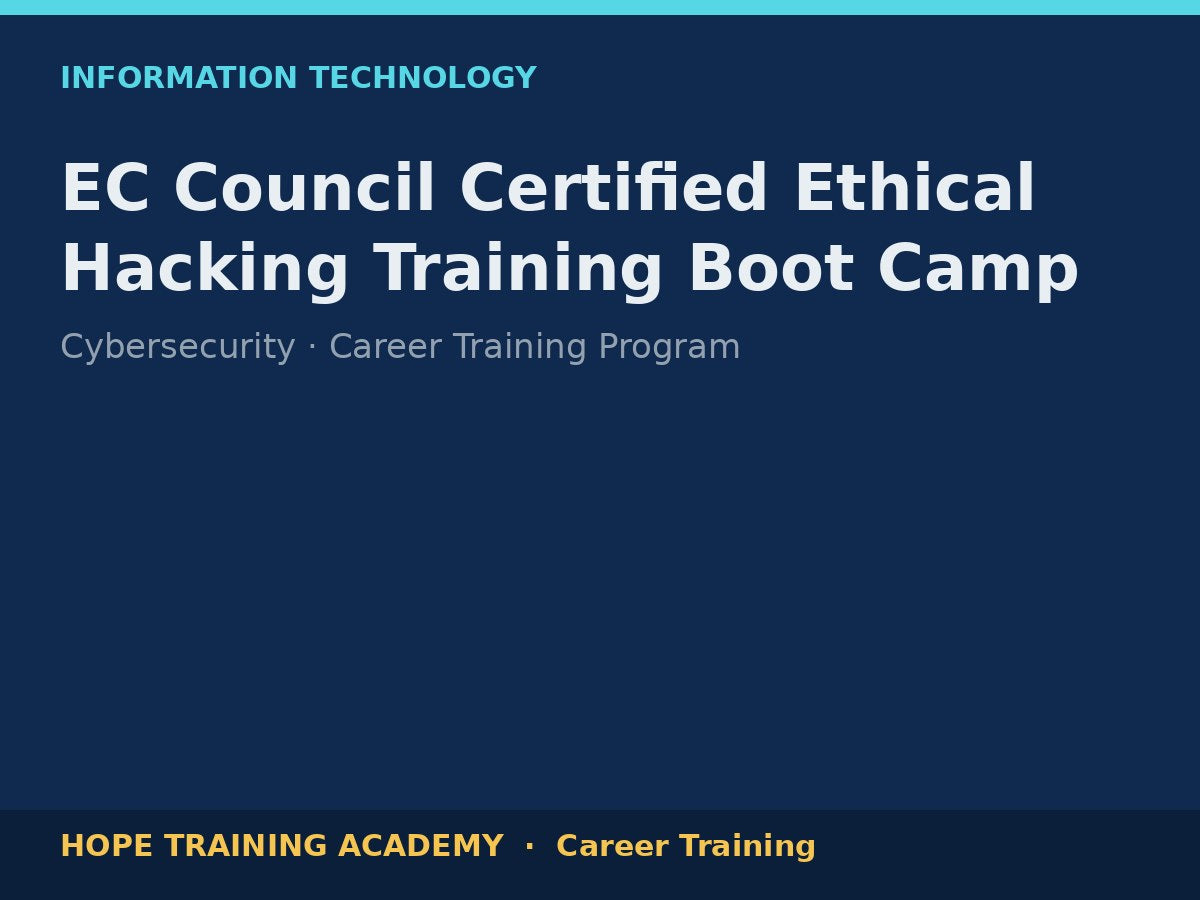 EC Council Certified Ethical Hacking Training Boot Camp