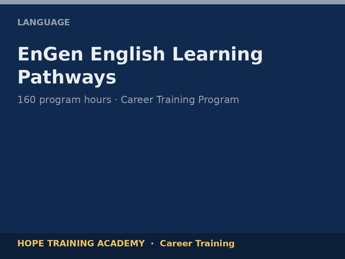 EnGen English Learning Pathways