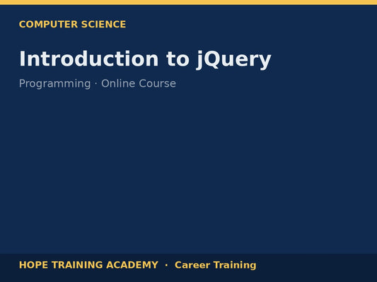 Introduction to jQuery