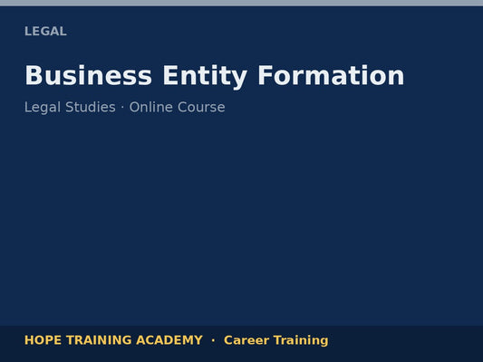 Business Entity Formation