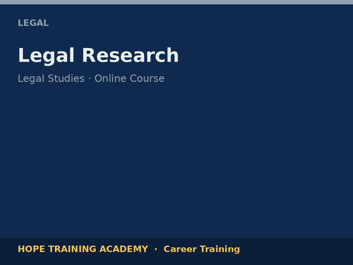 Legal Research