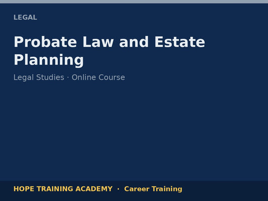 Probate Law and Estate Planning