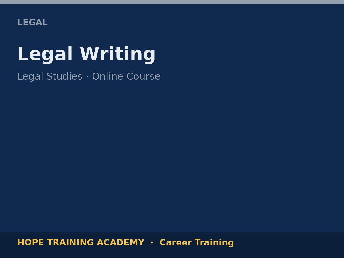 Legal Writing