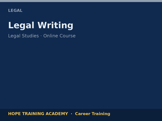Legal Writing