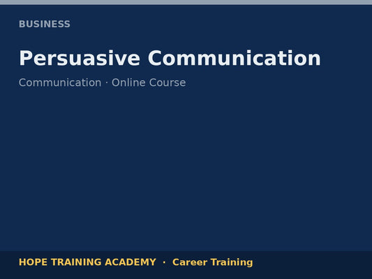 Persuasive Communication