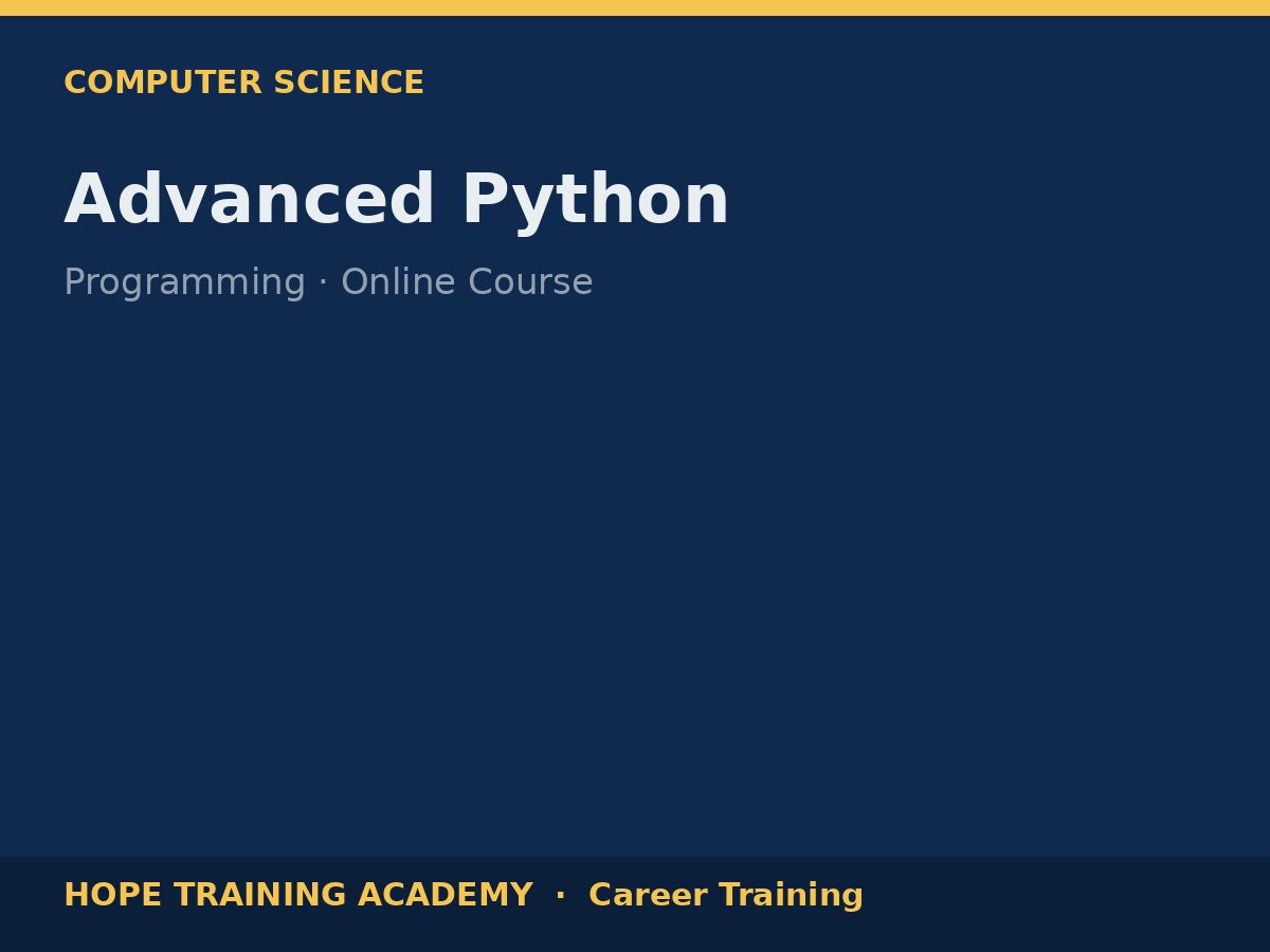 Advanced Python