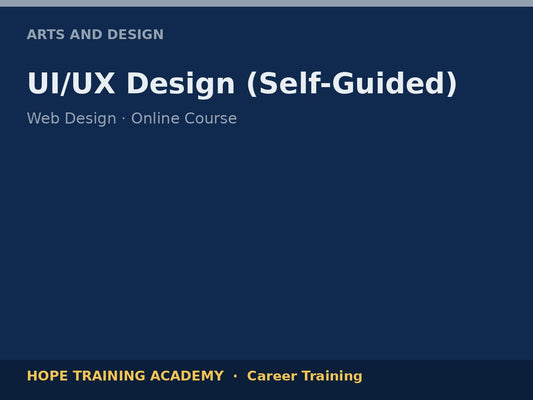 UI/UX Design (Self-Guided)