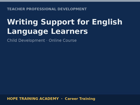 Writing Support for English Language Learners