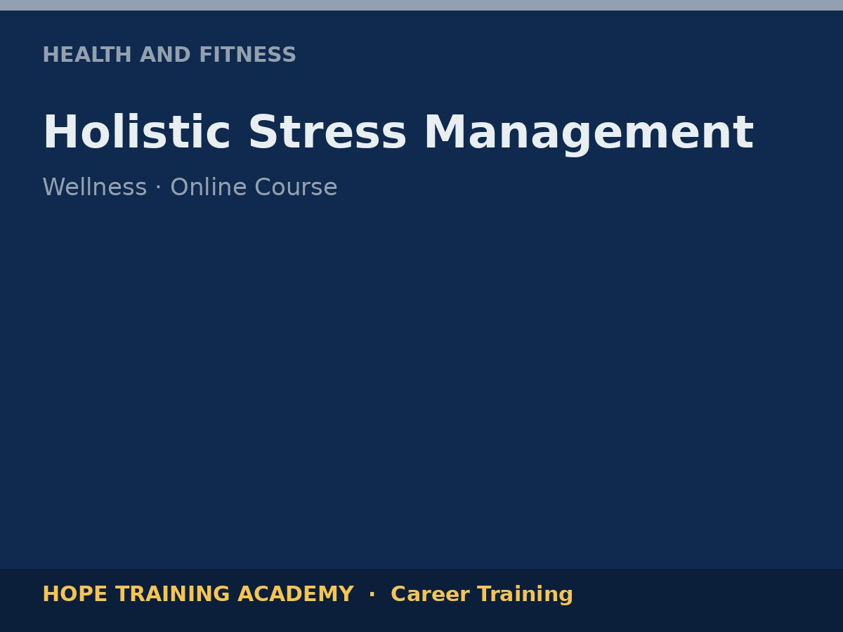Holistic Stress Management